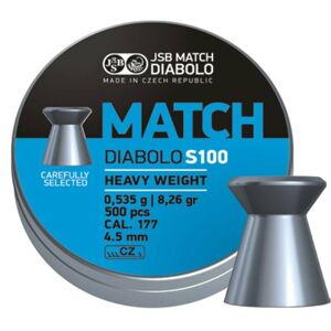 Diabolky Blue Match S100 4.51 mm JSB® / 500 ks (Barva: Vícebarevná)