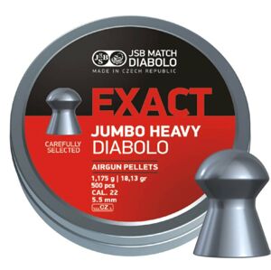 Diabolky Exact Jumbo Heavy 5.52 mm JSB® / 250 ks (Barva: Vícebarevná)
