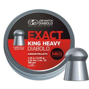 Diabolky Exact King Heavy MKII 6.35 mm JSB® / 150 ks (Barva: Vícebarevná)