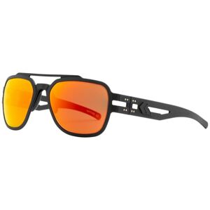 Sluneční brýle Stark Polarized Gatorz® – Smoke Polarized w/ Sunburst Mirror, Černá (Barva: Černá, Čočky: Smoke Polarized w/ Sunburst Mirror)