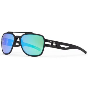 Sluneční brýle Stark Polarized Gatorz® – Smoke Polarized w/ Green Mirrior, Černá (Barva: Černá, Čočky: Smoke Polarized w/ Green Mirrior)