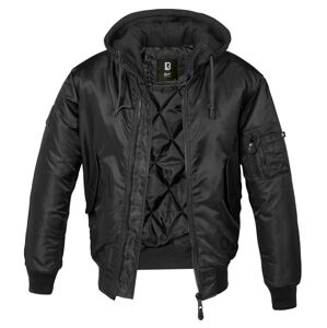 Zimní bunda MA1 Sweat Hooded Brandit® – Černá (Barva: Černá, Velikost: S)