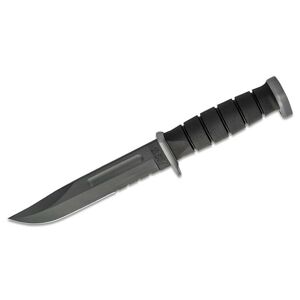Nůž s pevnou čepelí Extreme Fighting KA-BAR®, kombinované ostří – Černá čepel, Černá (Barva: Černá, Varianta: Černá čepel)