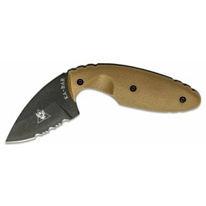 Nůž s pevnou čepelí TDI Law Enforcement KA-BAR® – Černá čepel, Coyote (Barva: Coyote, Varianta: Černá čepel)