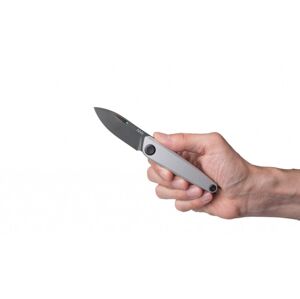 Zavírací nůž Z050 ANV® – barva rukojeti: stříbrna, černá čepel - DLC (Barva: Stříbrná, Varianta: Černá čepel - DLC)