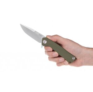 Zavírací nůž ANV® Z100 G10 Liner Lock – Olive Green rukojeť, šedá čepel - Stone Wash  (Barva: Olive Green, Varianta: Šedá čepel – Stone Wash)
