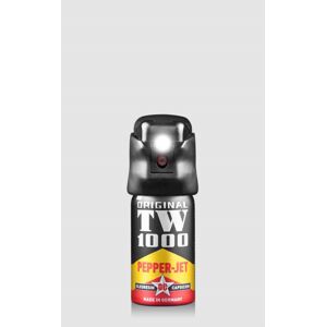 Obranný sprej se světlem Pepper - Jet TW1000® / 40 ml (Barva: Černá)