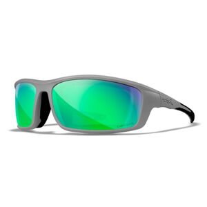Sluneční brýle Grid Captivate Wiley X® – Captivate™ zelené polarizované mirror, Šedá (Barva: Šedá, Čočky: Captivate™ zelené polarizované mirror)