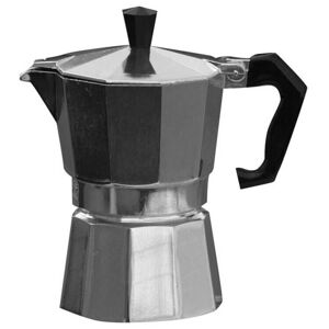 Hliníková Moka konvice Espresso Origin Outdoors® – Stříbrná (Barva: Stříbrná, Velikost: 6)