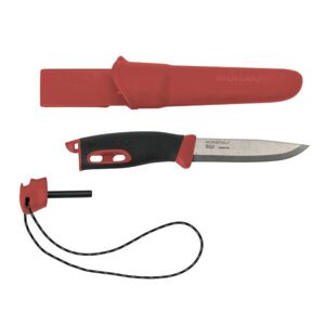 Nůž Companion Spark (S) Morakniv® – Stříbrná čepel – Satin, Červená (Barva: Červená, Varianta: Stříbrná čepel – Satin)