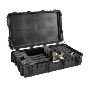 Odolný vodotěsný kufr na 6 pušek 10826 Explorer Case®, s pěnou (Barva: Černá)
