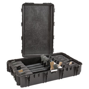 Odolný vodotěsný kufr na 6 pušek 10826 Explorer Case®, s nastavitelným systémem (Barva: Černá)
