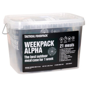 Set 21x Survival MRE dehydrovaného jídla Alpha Tactical Foodpack® (Barva: Vícebarevná)