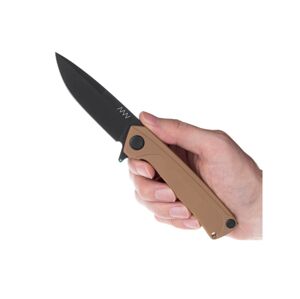 Zavírací nůž ANV® Z100 G10 Liner Lock – Coyote, černá čepel DLC (Barva: Coyote, Varianta: Černá čepel - DLC)