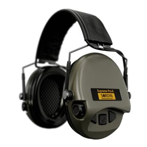Elektronické chrániče sluchu Supreme Pro-X Slim Sordin® – Zelená (Barva: Zelená)