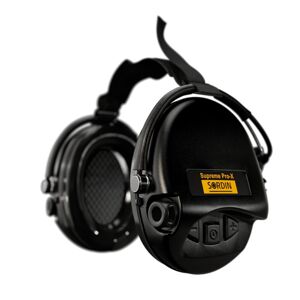 Elektronické chrániče sluchu Supreme Pro-X Neckband Sordin® – Černá (Barva: Černá)