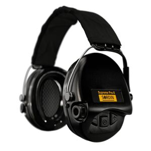 Elektronické chrániče sluchu Supreme Pro-X Sordin®, textilní náhlavník – Černá (Barva: Černá)
