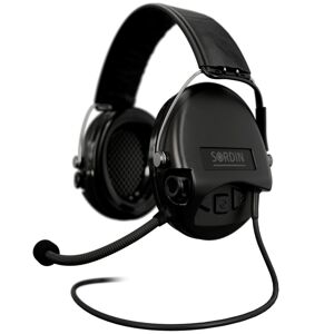 Elektronické chrániče sluchu Supreme Mil-Spec CC Sordin®, s mikrofonem – Černá (Barva: Černá)