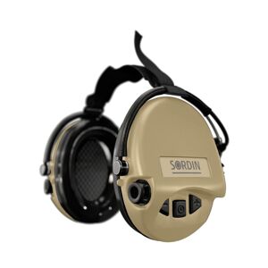 Elektronické chrániče sluchu Supreme Mil-Spec AUX Neckband Sordin® – Písková (Barva: Písková)