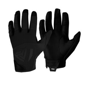 Střelecké rukavice Hard Leather Direct Action® – Černá (Barva: Černá, Velikost: M)