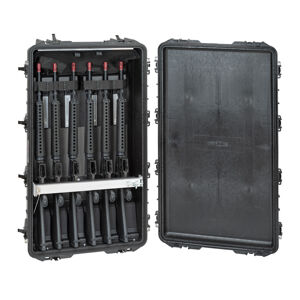 Odolný vodotěsný kufr na 6 pušek 10826 Explorer Cases® / se zbraňovým systémem (Barva: Černá)