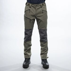 Softshellové kalhoty Fjorda Trekking Hybrid Bergans® – Green Mud / Solid Dark Grey (Barva: Green Mud / Solid Dark Grey, Velikost: XL)