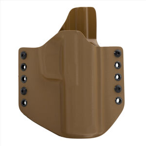 OWB Arex Delta 2 L - vnější pistolové pouzdro s polovičním SweatGuardem RH Holsters® – Coyote (Barva: Coyote, Typ uchycení: Kovový průvlek)