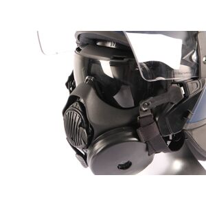 Ochranná plynová maska do protiúderové helmy (Barva: Černá)