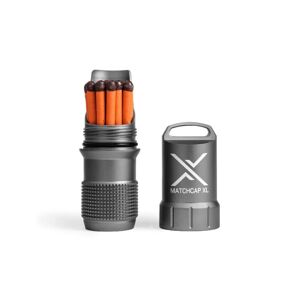 Vodotěsné pouzdro na zápalky MATCHCAP XL™ Exotac® – Gunmetal (Barva: Gunmetal)