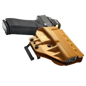 OWB Frogy Bul Armory AXE C - vnější pistolové pouzdro/poloviční SweatGuard RH Holsters® (Barva: Černá, Typ uchycení: SpeedLoops)