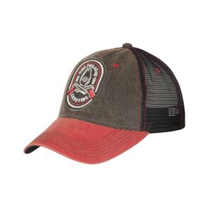 Kšiltovka Trucker Shooting Time Helikon-Tex® (Barva: DIRTY WASHED BLACK / DIRTY WASHED RED C)