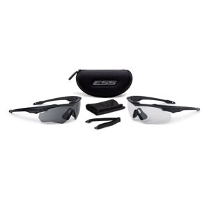 Ochranné brýle Crossblade™ 2X Kit ESS® (Barva: Černá, Čočky: Čiré + Kouřově šedé)