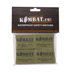 Zápalky Waterproof Matches Kombat UK®, 4 ks (Barva: Zelená)
