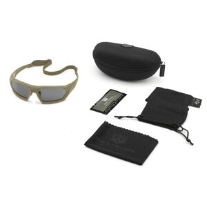 Brýle Shadowstrike Military Revision®, 3 skla – Čiré + Kouřově šedé, Tan (Barva: Tan, Čočky: Čiré + Kouřově šedé)