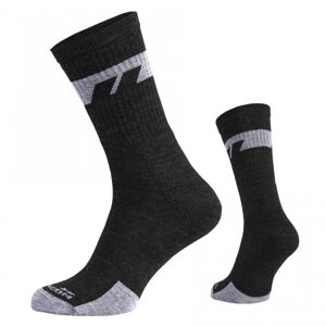 Ponožky Alpine Merino Medium Pentagon® – Černá (Barva: Černá, Velikost: 45-47)