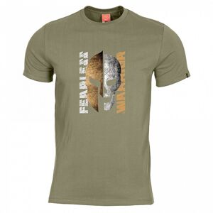 Pánské tričko Fearless Warrior Pentagon® – Olive Green (Barva: Olive Green, Velikost: XXL)