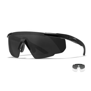 Brýle Wiley X® Saber Advanced, sada – Černá (Barva: Černá, Čočky: Čiré + Kouřově šedé)