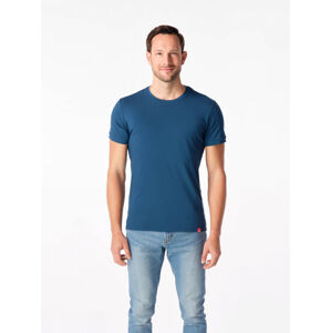 Pánské tričko SlimFit Davos CityZen® – Modrá (Barva: Modrá, Velikost: L)