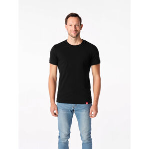 Pánské tričko SlimFit Davos CityZen® – Černá (Barva: Černá, Velikost: L)